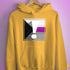 Demisexual Pride Flag Exclamation Point Hoodie - Mustard